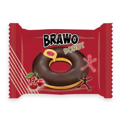 Пончик Brawo Donut Вишня 55 г. - фото 1 - id-p1167484678