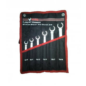 Набір розрізних ключів на полотні 6 пред. (8-18 мм ) BAUM 60-6MP