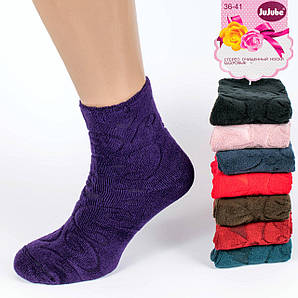 Шкарпетки жіночі махрові зовні Jujube A144-10. В упаковці 12 пар. Розмір 36-41.