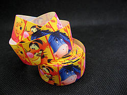 Стрічка репсова. Вінні Пух і усі, 22 мм