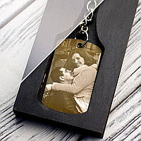 Сталеві брелки з гравіюванням фото