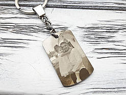 Брелки та армійські жетони з гравіюванням фотографії