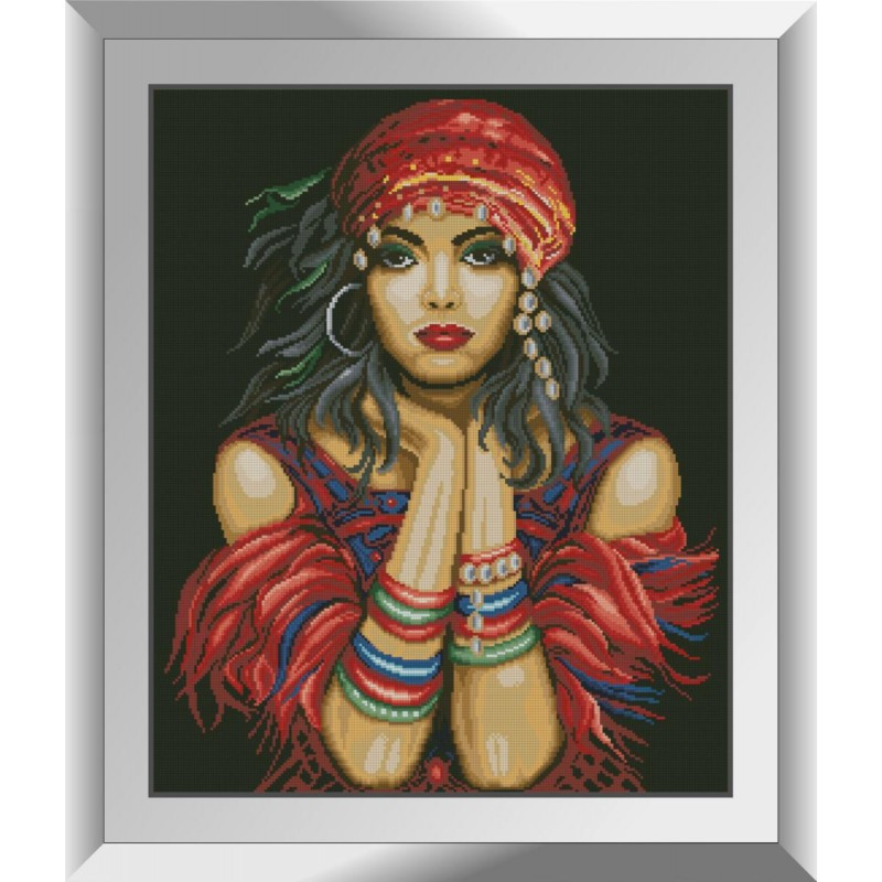 Набір алмазної мозаїки Циганка Dream Art 31529 (53 x 65 см), фото 1