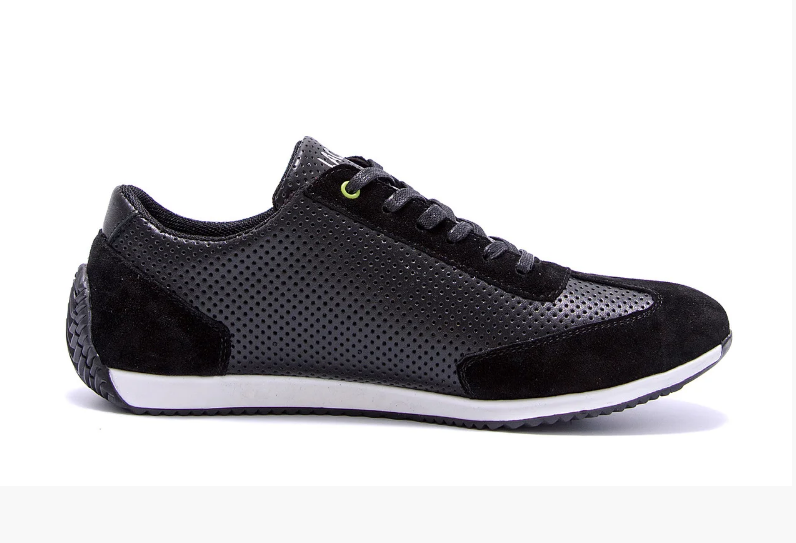 Чоловічі шкіряні літні кросівки, перфорація Lacoste Lerond