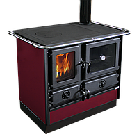 Печь на дровах с варочной поверхностью MAGNUM бордо 11кВт Печи отопительные Буржуйки MBS