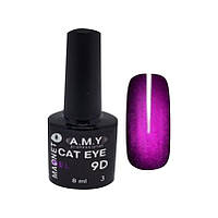 Гель-лак котяче око A.M.Y 9D Cat's eye No3