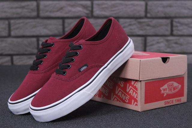 Кеди Vans Era бордові фото
