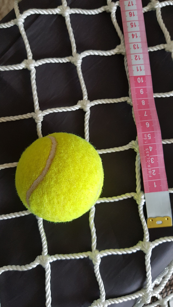 Сітка спорт капрон загороджувальна шнур 3,5 мм вічко 45 мм