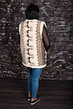 Жіноча жилетка з оленями з овчини UkrCamo ЖЖУ7 48р., фото 2
