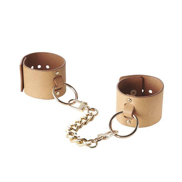 Наручники Bijoux Indiscrets MAZE - Wide Cuffs Brown   | Puls69