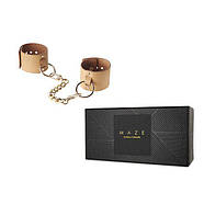 Наручники Bijoux Indiscrets MAZE - Wide Cuffs Brown   | Puls69, фото 2