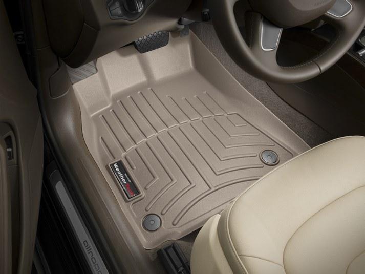 Килими гумові WeatherTech передні бежеві Audi A5 2008-2015