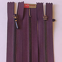 Блискавка фарбований метал нерознімна 3 RIRI Швейцарія 35 см колір Баклажановий