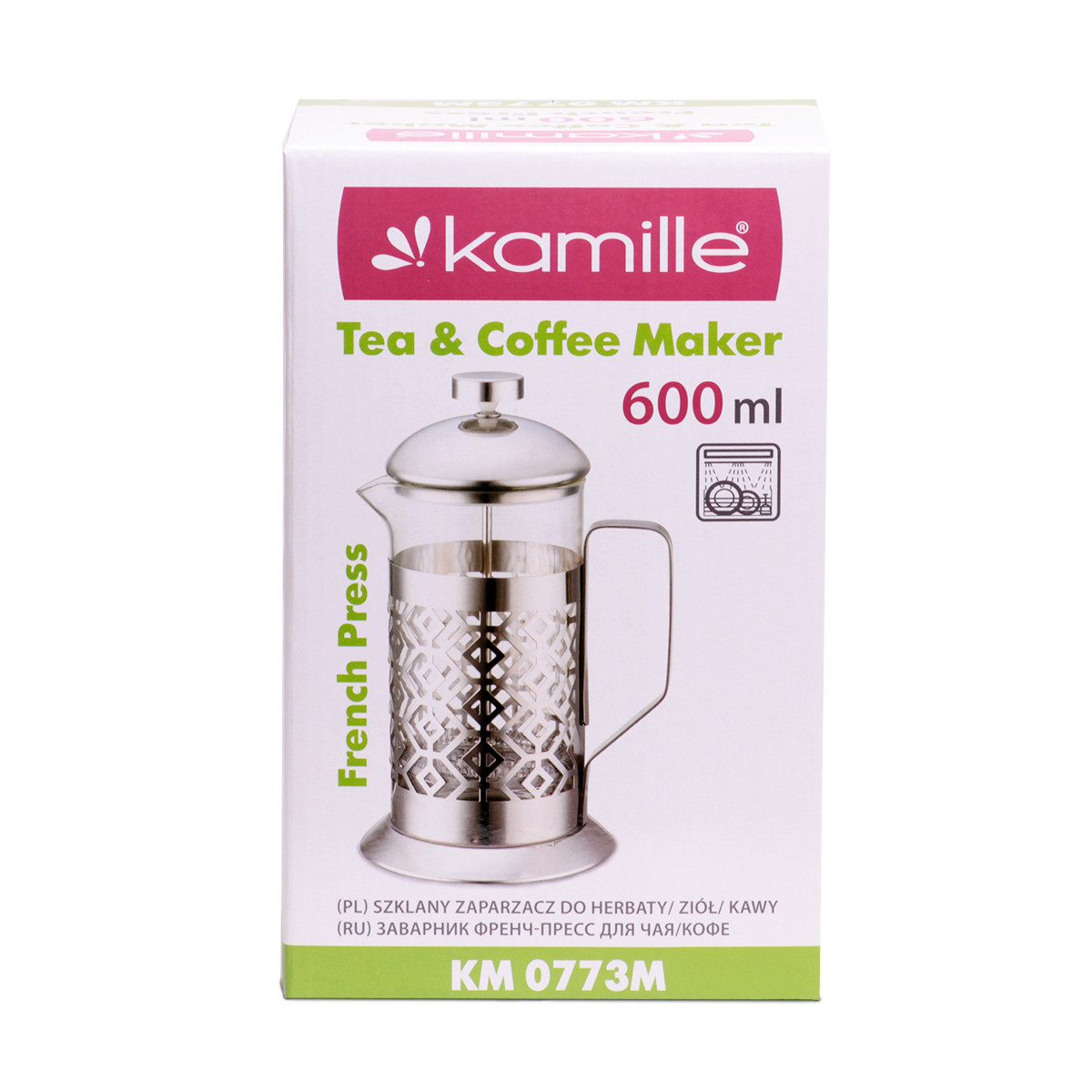 Заварник френчпресс 600мл для чая и кофе KM-0773M - фото 8 - id-p990320899