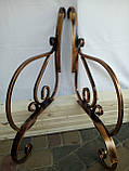 Боковини для гойдалки ковані 2 шт. чорні. Качеля садова, фото 3
