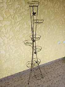 Підставка кована для квітів "Вежа" на 9 вазонів