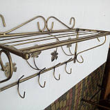 Кована вішалка настінна "Квадрат маленький", фото 5