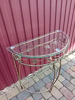 Столик пристінний великий. Журнальний стіл кований