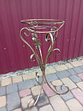 Підставка кована для квітів на 1 вазон Тюльпан., фото 5