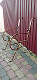 Лавка садова боковини ковані з квіткою 2 шт. Боковини на лавку ковані., фото 5