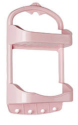 Полиця у ванну кімнату під шампунь, настінна ZB-217, Zambak Plastik, Туреччина