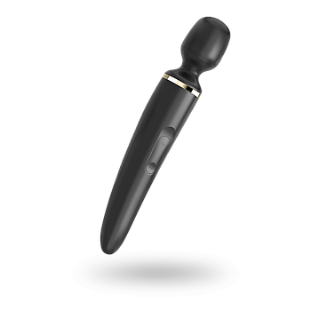 Вибромассажер Satisfyer Wand-er Woman (Black/Gold), водонепроницаемый, мощный, размер XXL   | Puls69