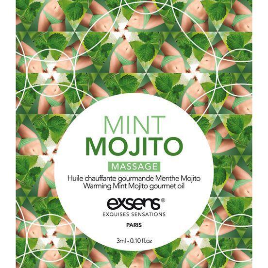 Розпад!!! Пробник масажної олії EXSENS Mojito 3 мл (термін 11.2023) | Puls69