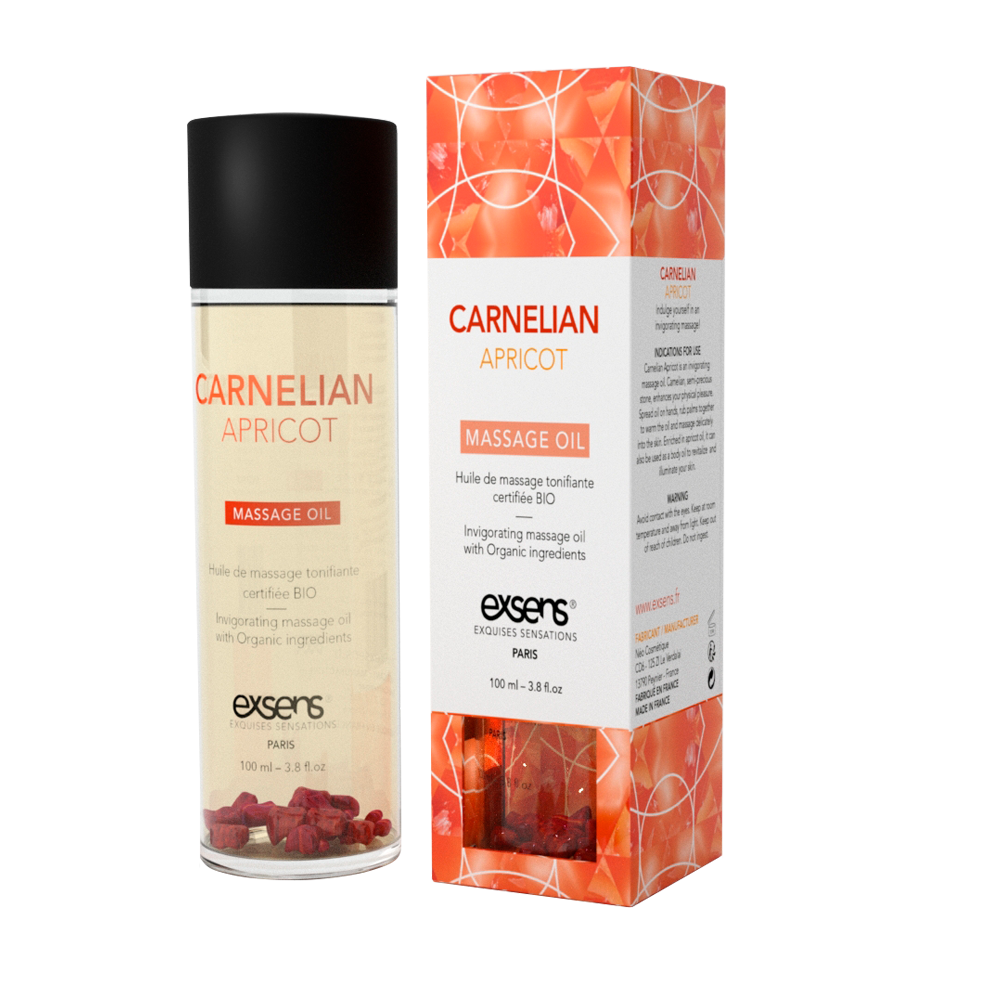 Розпад!!! Масажна олія EXSENS Carnelian Apricot (що допомагає із сердоликом) 100 мл (термін 08.2023) | Puls69