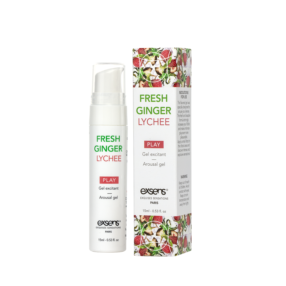 Розпад!!! Стимулювальний гель EXSENS Kissable Fresh Ginger Litchi 15 мл (термін придатності 01.2024)