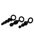 Набір анальних іграшок Satisfyer Plugs black (set of 3), макс. діаметр 3 см   | Puls69, фото 2