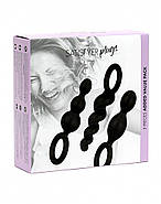 Набір анальних іграшок Satisfyer Plugs black (set of 3), макс. діаметр 3 см   | Puls69, фото 4