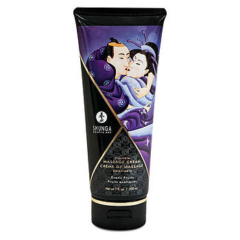 Їстівний масажний крем Shunga KISSABLE MASSAGE CREAM - Exotic Fruits (200 мл)   | Puls69