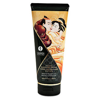 Їстівний масажний крем Shunga KISSABLE MASSAGE CREAM - Almond Sweetness (200 мл)   | Puls69