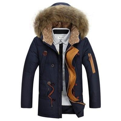 Куртка зимова чоловіча синя М-ка