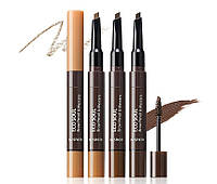 Тушь и карандаш для бровей The Saem Eco Soul Brow Pencil & Mascara - 02 Natural Brown 2,5 мл (8806164157145)