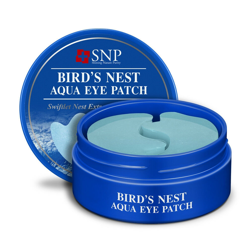 Гідрогелеві патчі для очей з екстрактом ластівчиного гнізда SNP Bird's Nest Aqua Eye Patch, 60 шт