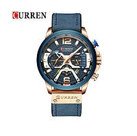 Часы CURREN 8329 Chronograph Gold Blue 47mm (Quartz).