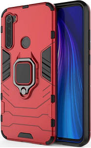Чохол Armor + підставка Xiaomi Redmi Note 8 (червоний)