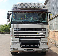 Защита переднего бампера (ус одинарный) DAF XF-95 (2002-2006)