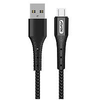 USB кабель Aspor- A191 microUSB 2.4A/ 1м Black
