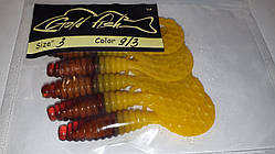 Силікон Кирлиграб 3" сьедобный "Gold fish" color 9/3