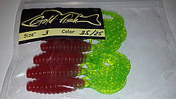 Силікон Кирлиграб 3" сьедобный "Gold fish" color 35/25