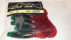 Силікон Кирлиграб 3" сьедобный "Gold fish" color 15/14