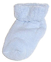Махрові шкарпетки для новонароджених блакитного кольору