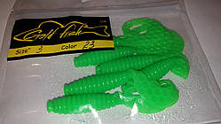 Силікон Кирлиграб 3" сьедобный "Gold fish" color 23