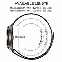 Комплект для смарт годинника Amazfit GTS  (металевий магнітний ремінець і бампер) сріблястий, фото 7
