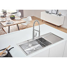 Кухонна мийка стальна Grohe EX Sink 31581SD0 серія K1000 11152