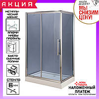 Прямокутна душова кабіна 110х80 см AquaStream Premium 110 SLB скло тоноване