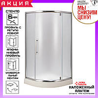 Душевая кабина 90х90 см с поддоном AquaStream Premium 90 LM дверь распашная стекло матовое