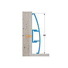 Алюмінієвий плінтус 90 мм ASP 90